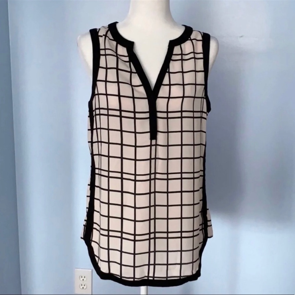Banana Republic Windowpane Tunic Top 🛒